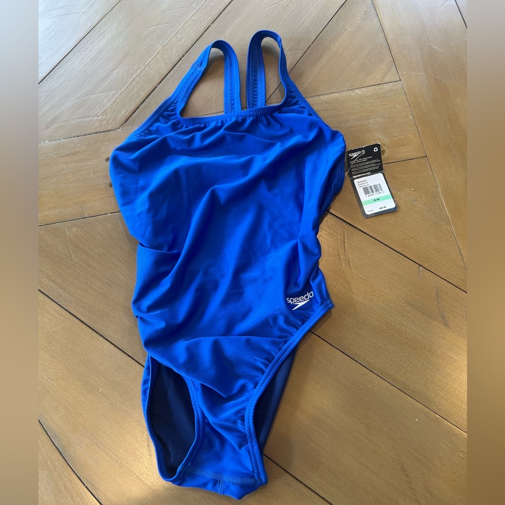 SPEEDO Women's Pro Lt Swimsuit Blue Size 8/34 NWT